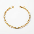 Collier Chaîne Maillons Trombone Doré - Le petit truc d’Orely