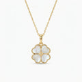 Collier Pendentif Trèfle Nacre & Or Fin - Le petit truc d’Orely